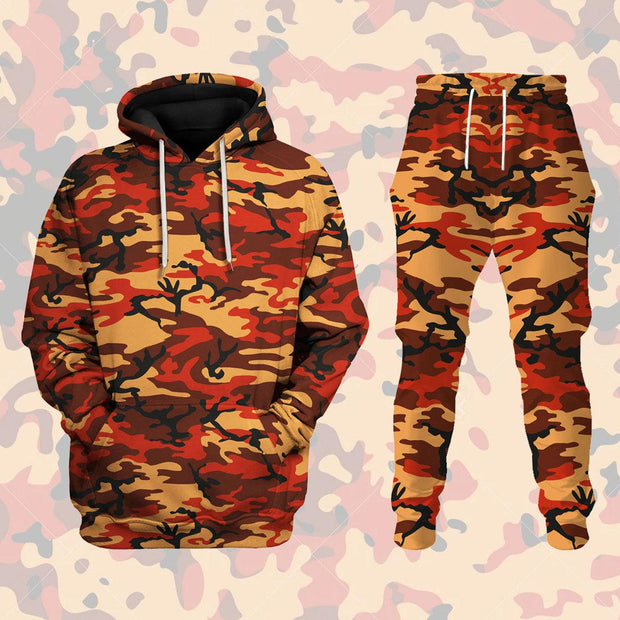 WWII Flecktarn Red Brown German World War II Camouflage Patterns CSWWG011