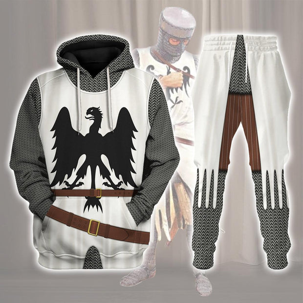 HG 12th Century German Knight Costume Hoodie Sweatshirt T-Shirt Tracksuit CSHGC007