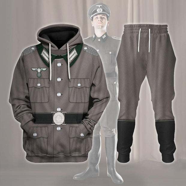 HG M40 Tunic German Army Heer World War II Costume Hoodie Sweatshirt T-Shirt Tracksuit CSHGC009