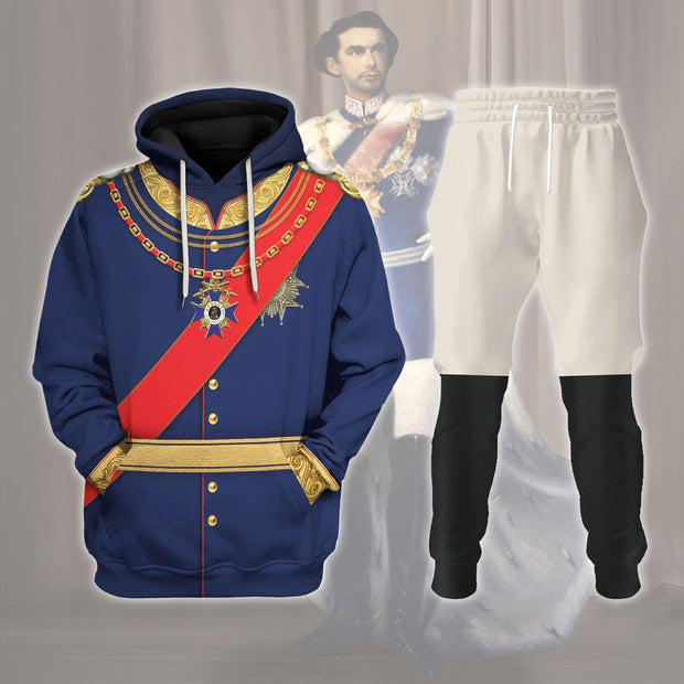 HG King Ludwig II of Bayern Ludwig II of Bavaria Costume Hoodie Sweatshirt T-Shirt Tracksuit CSHGC010