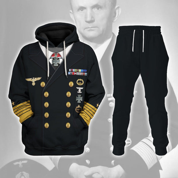 HG Karl Donitz President of Germany Costume Hoodie Sweatshirt T-Shirt Tracksuit CSHGC017