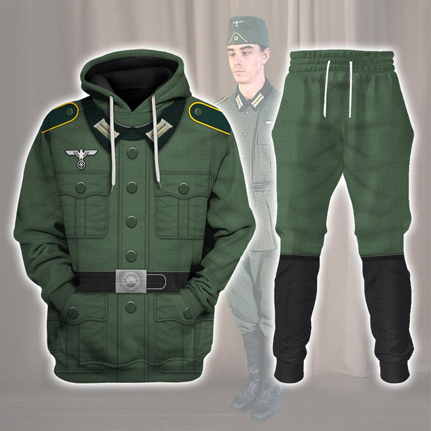 HG Basic German Army Uniform- Pattern- Private Soldier Costume Hoodie Sweatshirt T-Shirt Tracksuit CSHGC023