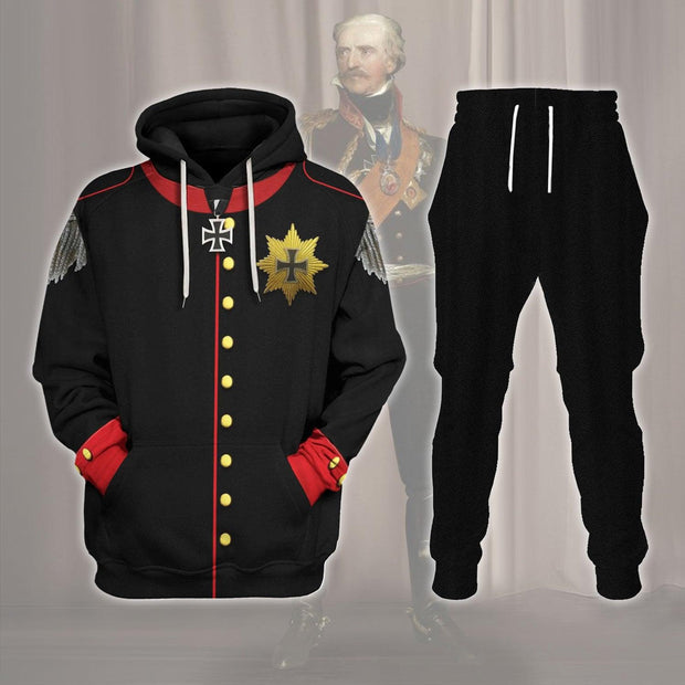 HG Prussian General Gebhard Leberecht Costume Hoodie Sweatshirt T-Shirt Tracksuit CSHGC027
