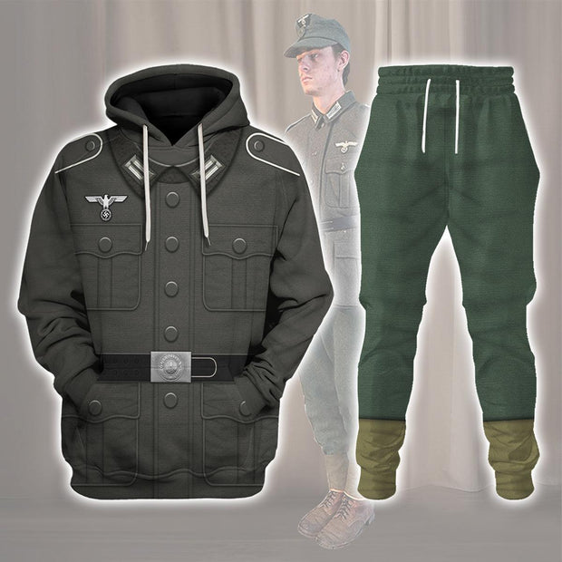 HG Basic German Army Uniform- Private Soldier Costume Hoodie Sweatshirt T-Shirt Tracksuit CSHGC029