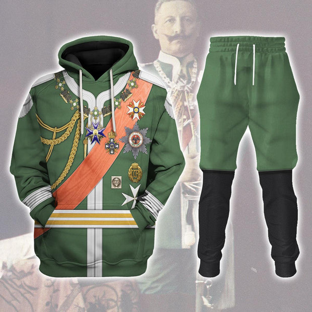 HG Kaiser Wilhelm II Uniform Dreifarbendruck Costume Hoodie Sweatshirt T-Shirt Tracksuit CSHGC034