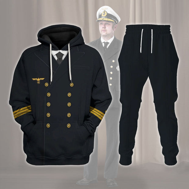 HG German WWII Kriegsmarine (War Navy) Costume Hoodie Sweatshirt T-Shirt Tracksuit CSHGC043
