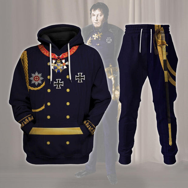 HG General Gerhard von Scharnhorst Costume Hoodie Sweatshirt T-Shirt Tracksuit CSHGC114