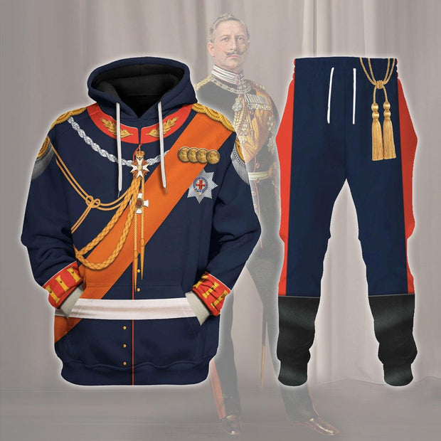 HG Wilhelm II German Emperor Costume Hoodie Sweatshirt T-Shirt Tracksuit CSHGC111