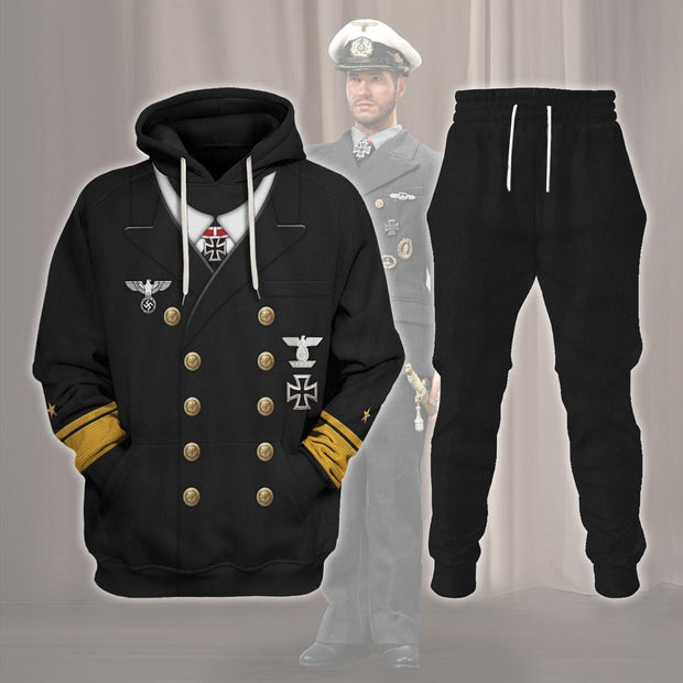 HG Theodor Krancke - Navy Group West - The Kriegsmarine Costume Hoodie Sweatshirt T-Shirt Tracksuit CSHGC071