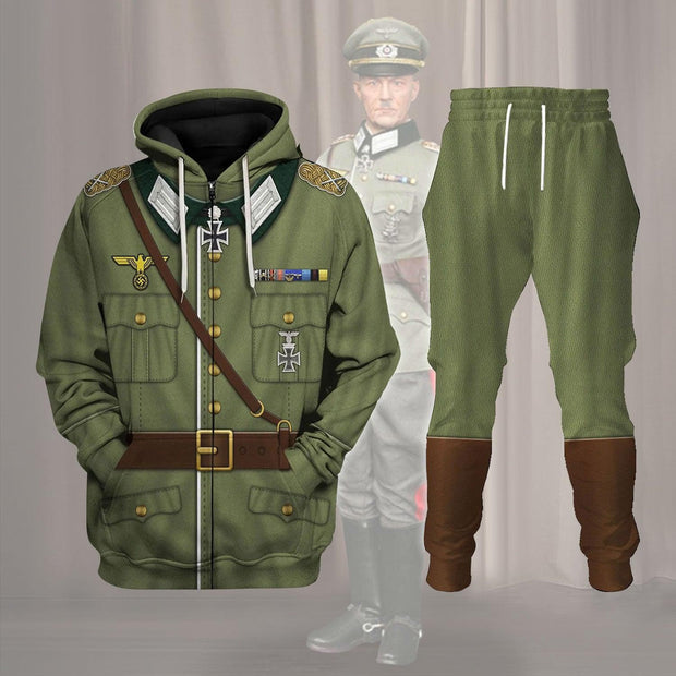 HG Gerd Von Rundstedt German Military Officer Costume Hoodie Sweatshirt T-Shirt Tracksuit CSHGC100