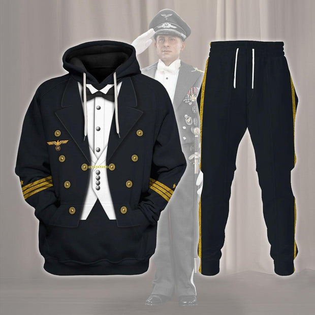 HG German Kriegsmarine (War Navy) Officer Costume Hoodie Sweatshirt T-Shirt Tracksuit CSHGC098