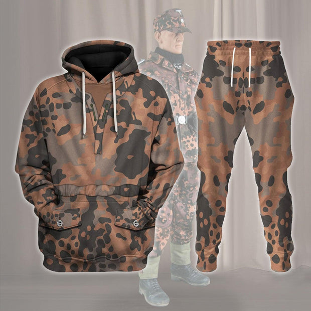 HG Eichenlaubmuster World War II Costume Hoodie Sweatshirt T-Shirt Tracksuit CSHGC096