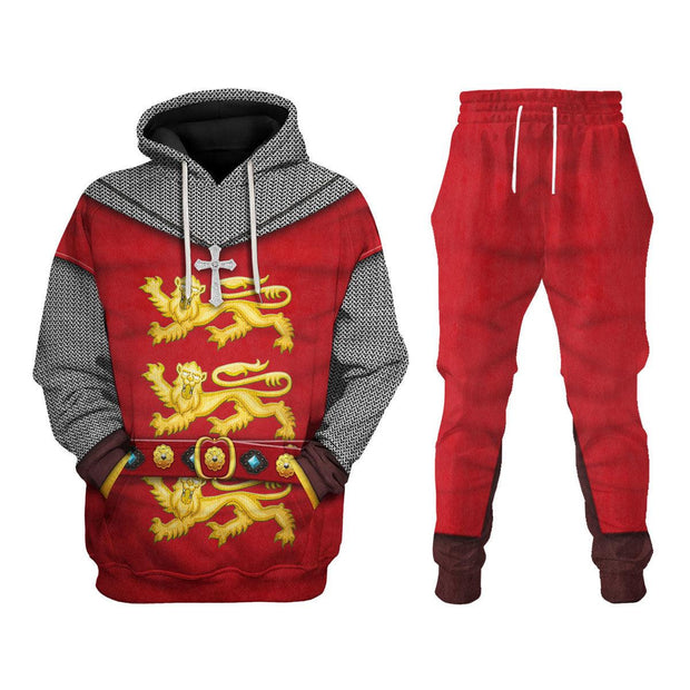 KOE 1189–1192 Crusader King Knights Costume Hoodie Sweatshirt T-Shirt Tracksuit CSKOE030