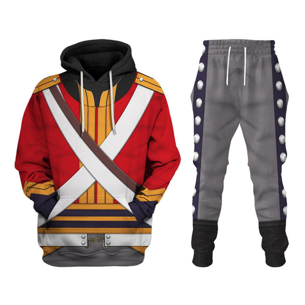 HB British 2nd Heavy Dragoon-Scots Greys-Campaign Dress (1812-1815) Uniform All Over Print Hoodie Sweatshirt T-Shirt Tracksuit CSHBC025
