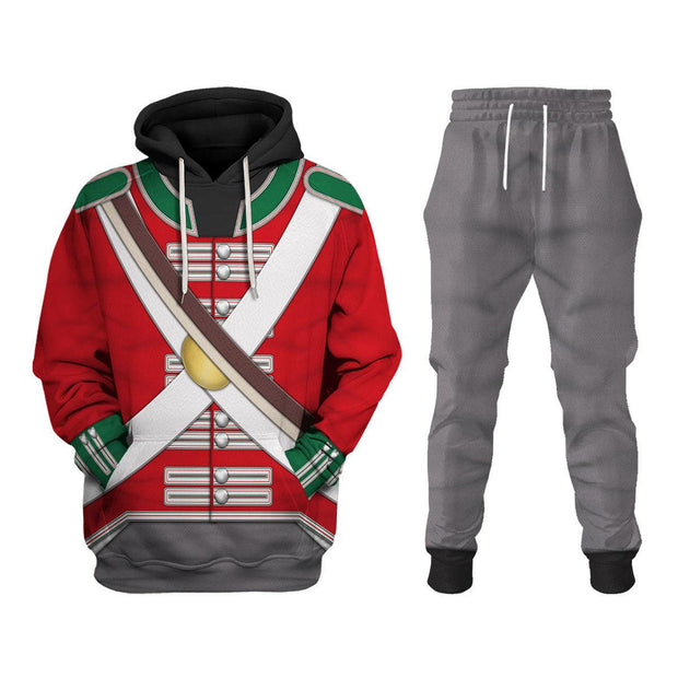 HB 69th Foot (South Lincolnshire) Private Centre Company (1812-1815) Uniform All Over Print Hoodie Sweatshirt T-Shirt Tracksuit CSHBC028