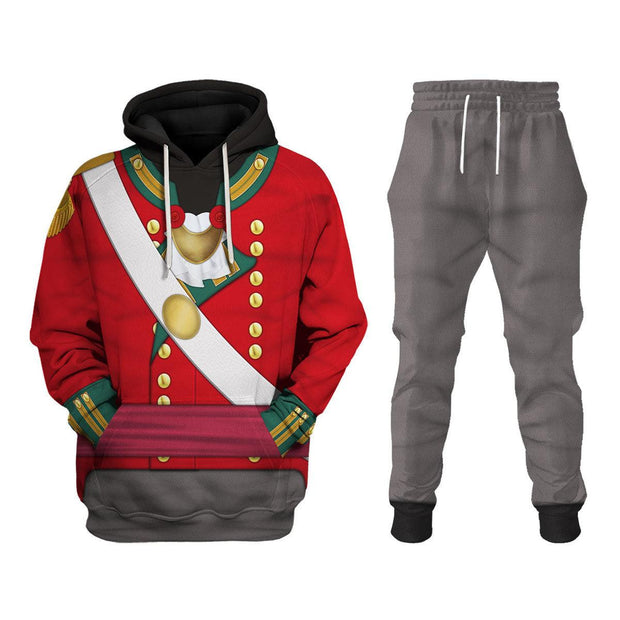 HB 69th Foot (South Lincolnshire) Officer-Centre Company-Campaign Dress (1812-1815) Uniform All Over Print Hoodie Sweatshirt T-Shirt Tracksuit CSHBC029