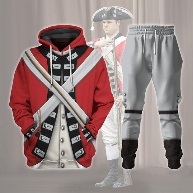 HB British Army Red Coat Hoodie Sweatshirt T-Shirt Tracksuit CSHBC042