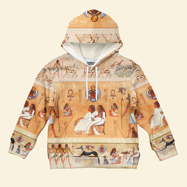 3D Printed Ancient Egyptian Clothes Kid Hoodie Unisex QT306124Tf