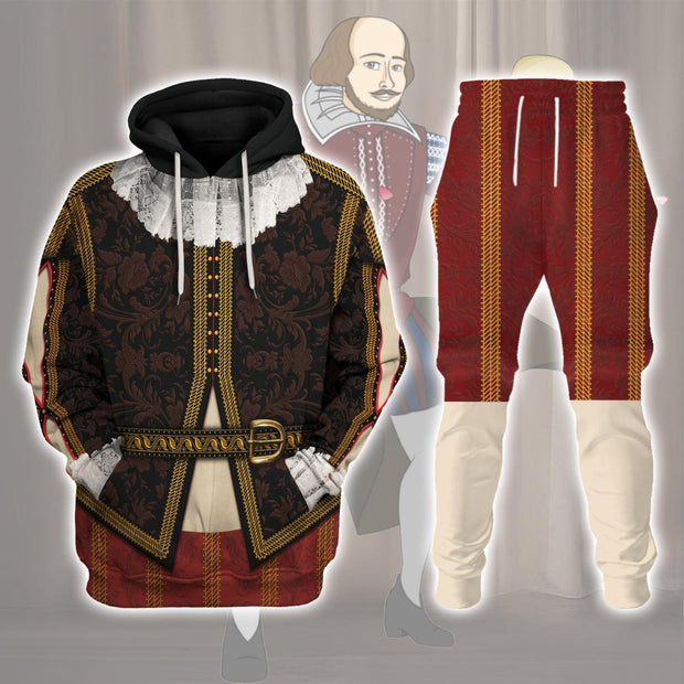 HB William Shakespeare Costume Hoodie Sweatshirt T-Shirt Tracksuit CSHBC066
