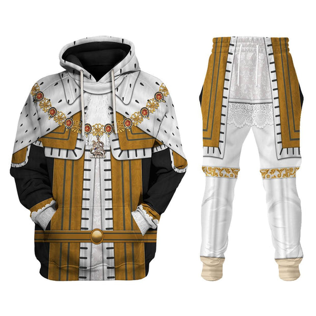 HB George II of England Costume Hoodie Sweatshirt T-Shirt Tracksuit CSHBC072