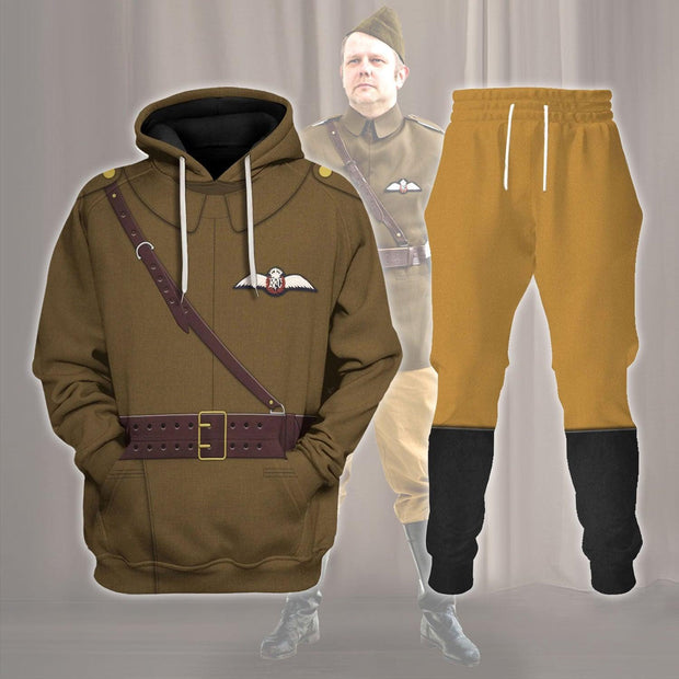 HB WW1 British Royal Flying Corps Costume Hoodie Sweatshirt T-Shirt Tracksuit CSHBC083