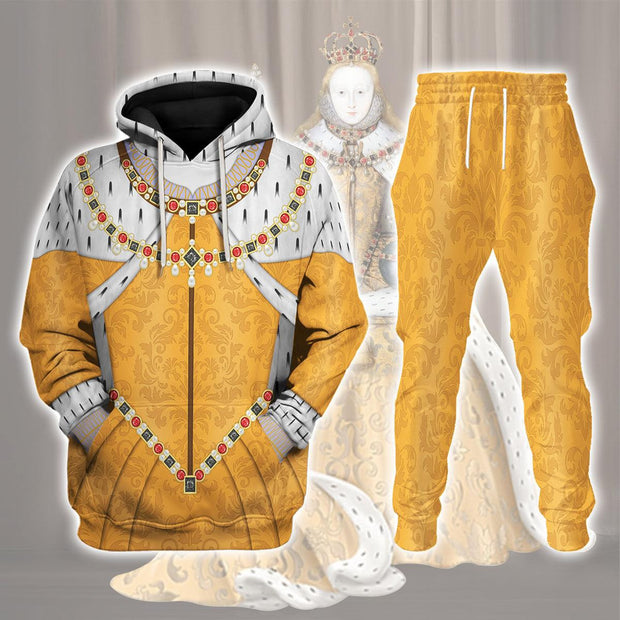 HB Queen Elizabeth I Queen of England and Ireland Costume Hoodie Sweatshirt T-Shirt Tracksuit CSHBC085