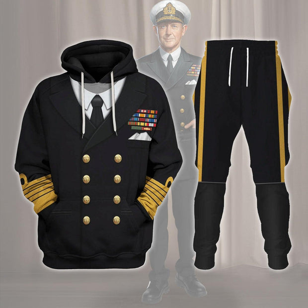 HB Admiral Of The Fleet Andrew Browne Cunningham "ABC" Costume Hoodie Sweatshirt T-Shirt Tracksuit CSHBC093