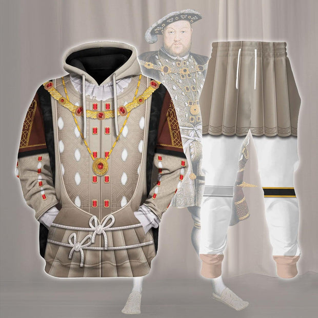 HB Henry VIII King of England Costume Hoodie Sweatshirt T-Shirt Tracksuit CSHBC094