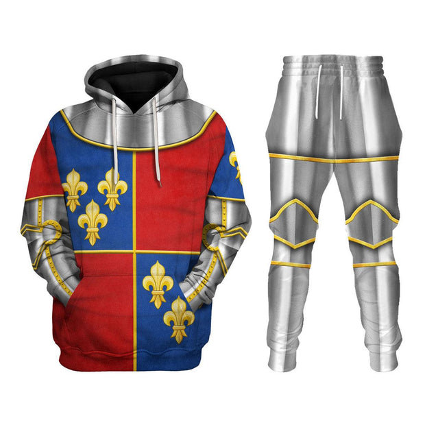 KF 1415 Agincourt Charles I d'Albret Knight Costume Hoodie Sweatshirt T-Shirt Tracksuit CSKOF009