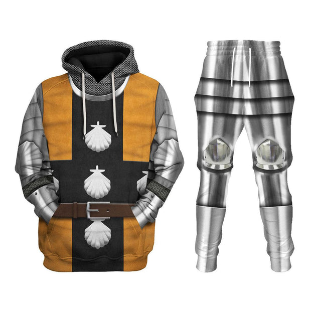 KF 1415 Agincourt Knight Waleran de Raineval Knight Costume Hoodie Sweatshirt T-Shirt Tracksuit CSKOF011