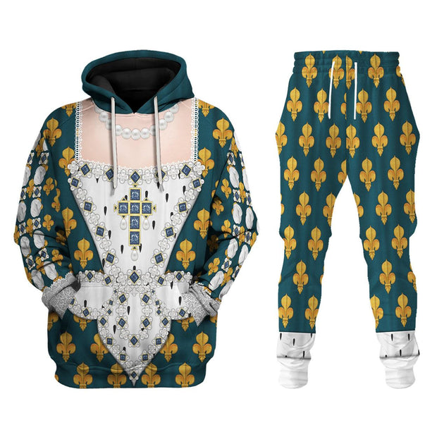 RF Marie de Medici Queen of France Costume All Over Print Hoodie Sweatshirt T-Shirt Tracksuit CSRFC008