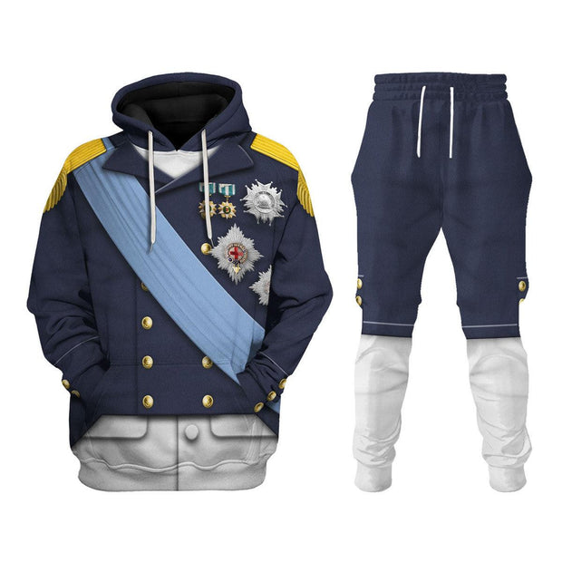 RF Louis XVIII of France Uniform All Over Print Hoodie Sweatshirt T-Shirt Tracksuit CSRFC009