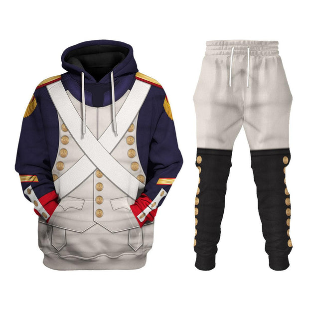 HF French Grenadier-Imperial Guard Infantry (1806-1815) Uniform All Over Print Hoodie Sweatshirt T-Shirt Tracksuit CSHFC013