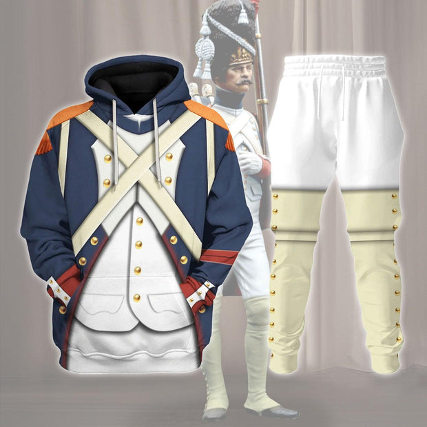 HF French Imperial Guard Grenadier Costume Hoodie Sweatshirt T-Shirt Tracksuit CSHFC023