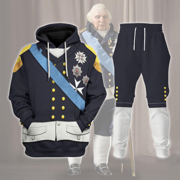 HF Louis XVIII Of France Costume Hoodie Sweatshirt T-Shirt Tracksuit CSHFC027