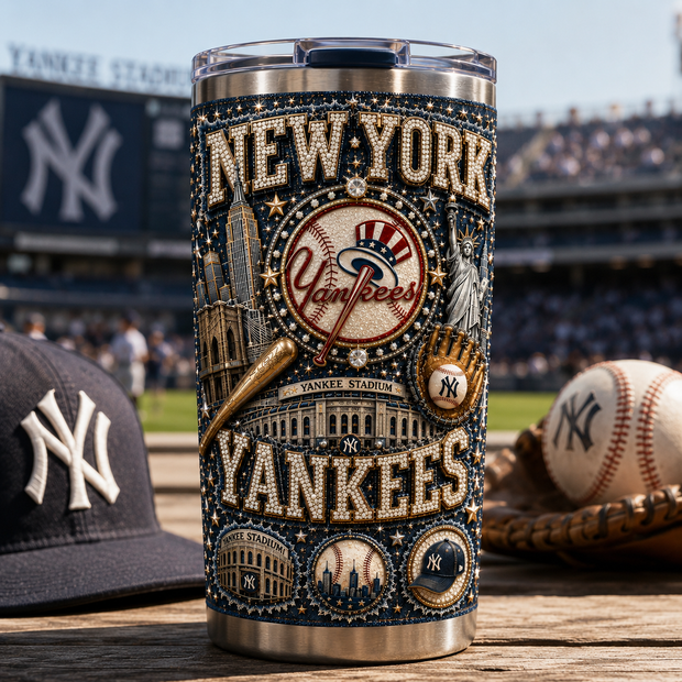 Luxury Fan Tumbler - Personalized Tumbler - Gift For Baseball Fans