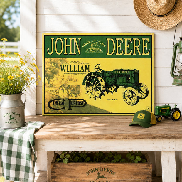 Farmhouse Garage - Personalized Metal Sign - Gift For Farmers