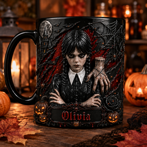 Nevermore Night - Personalized Accent Mug - Gfft For Halloween, Horror Fans