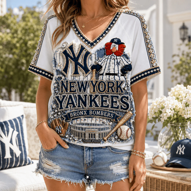 All-American Stars - Short Sleeve Tshirt - Gift For Baseball Fans