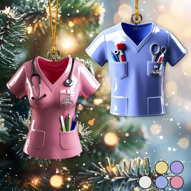 Christmas Nurse Gift For Nurses - Personalized Acrylic Ornament