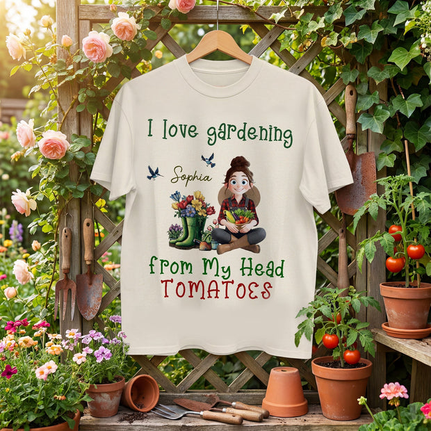 Home Grown Tomatoes, Home Grown Sass    - Personalized T Shirt - Gift For Gardening Lovers