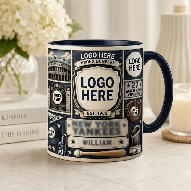 Baseball Legends - Personalized Accent Mug - Gift For Baseball Fans