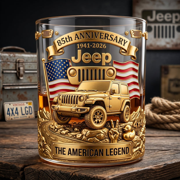 Offroad Car - Personalized Whiskey Glass - Gift for Off-Road Lovers