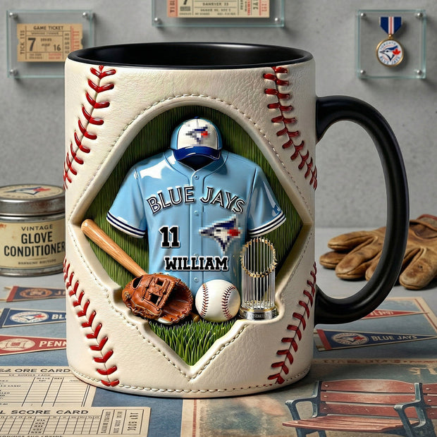Sport Coffee - Personalized Accent Mug - Gift For Baseball Fans