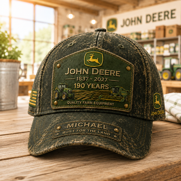 Built For The Land - Personalized Classic Cap - Gift For Farmers