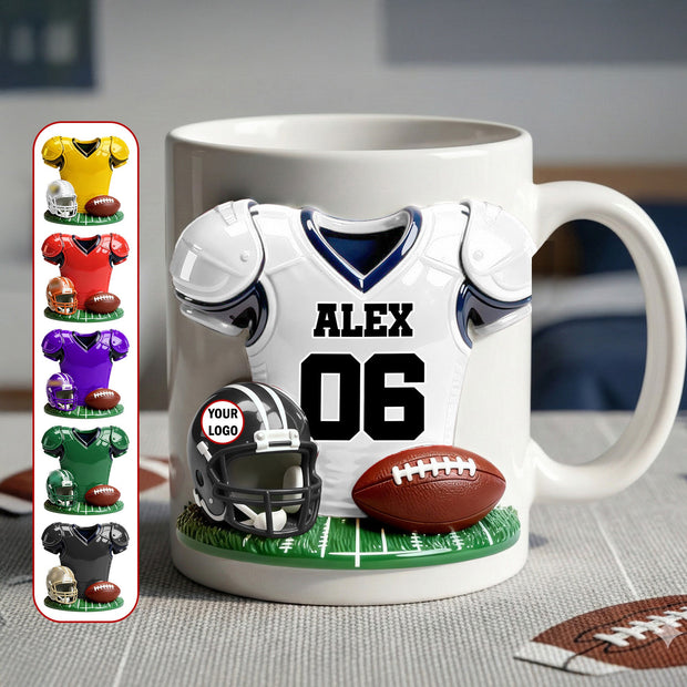 Sport Coffee - Personalized Accent Mug - Gift For American Football Fans