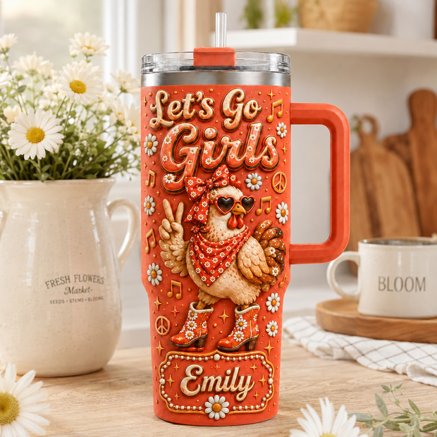 Let's Go Girl - Personalized Tumbler - Gift For Farmers