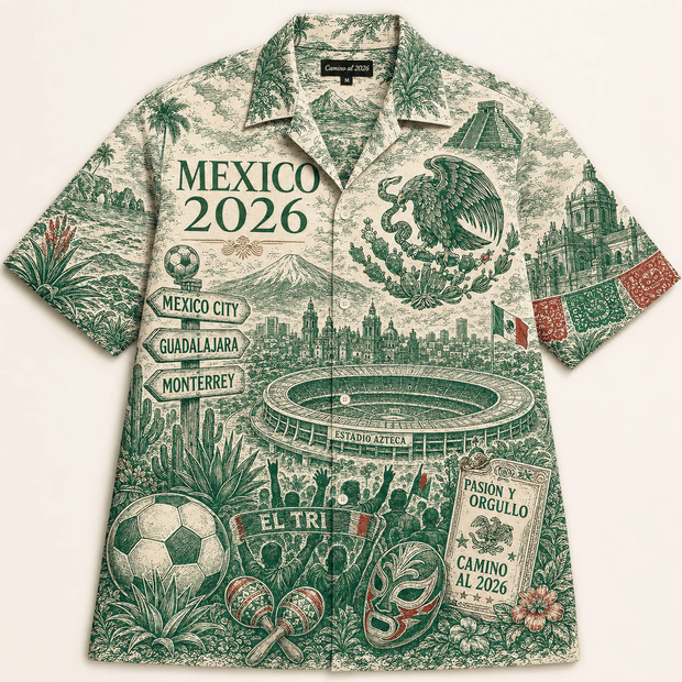 Mexican Spirit Aloha - Hawaiian Shirt - Gift For Football Lovers, Sports Fans, Sports Lovers, World Cup