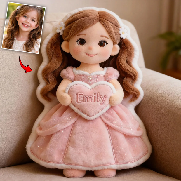 Custom Photo Princess Gifts For Kids, For Daughter, For Girl - Personalized Custom Shape Pillow