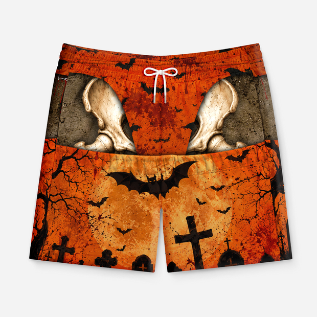 Humorous Halloween - Personalized Beach Short - Halloween Gift For Him